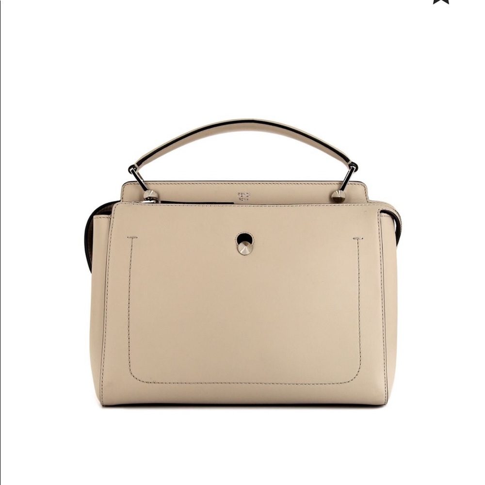 Fendi Leather Dot Com Top Handle Bag